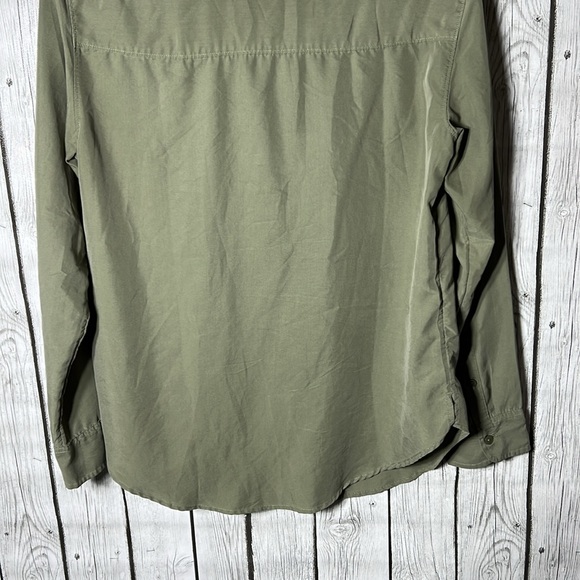 Abercrombie & Fitch green button down shirt size Small - Picture 8 of 8